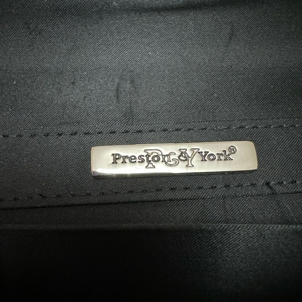VTG Preston & York Elegant Beaded Satin Black Evening Clutch Shoulder Bag 90’s - Picture 6 of 15